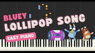 The Lollipop Song! - Bluey (Easy Piano Tutorial)