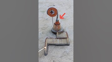 Epic Matchstick Chain Reaction to Firecracker Explosion! 🔥 #chakrifirework #fireworkexperiment