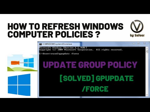 Update group policy using gpupdate /force | How to Refresh Windows Computer Policies
