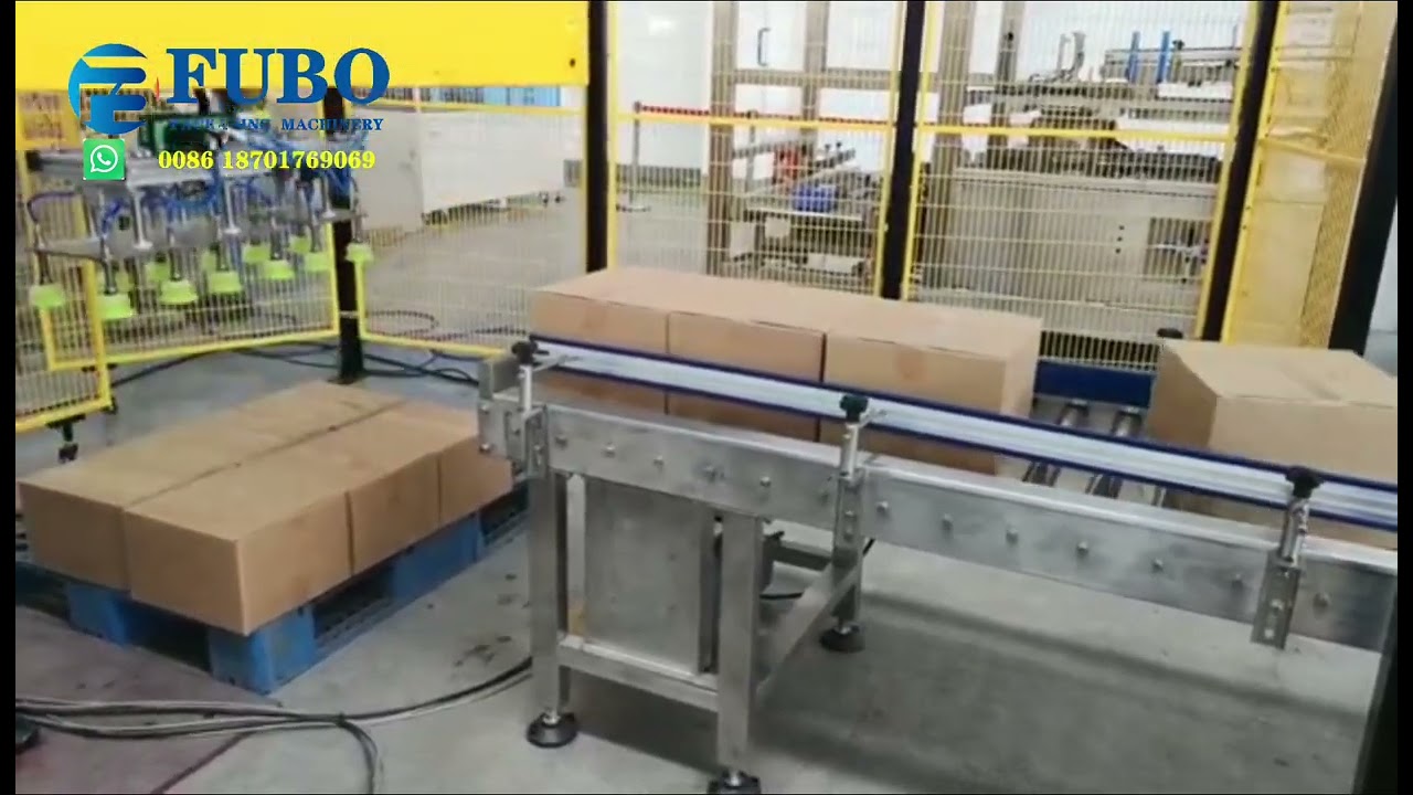 How to loading carton box on a pallet ?