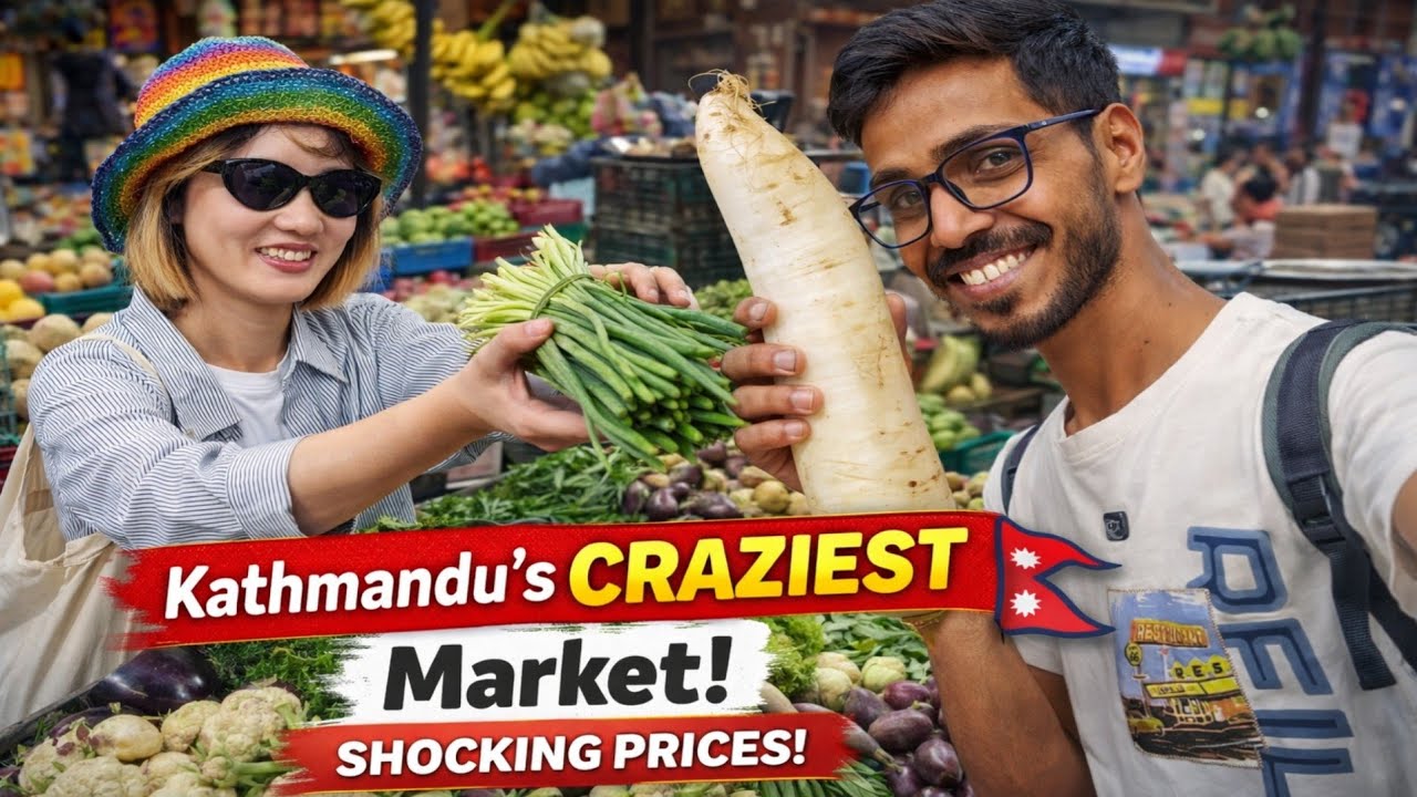 Inside Kathmandu’s Craziest Fruit & Vegetable Market 🇳🇵 | You Won’t Believe the Prices!