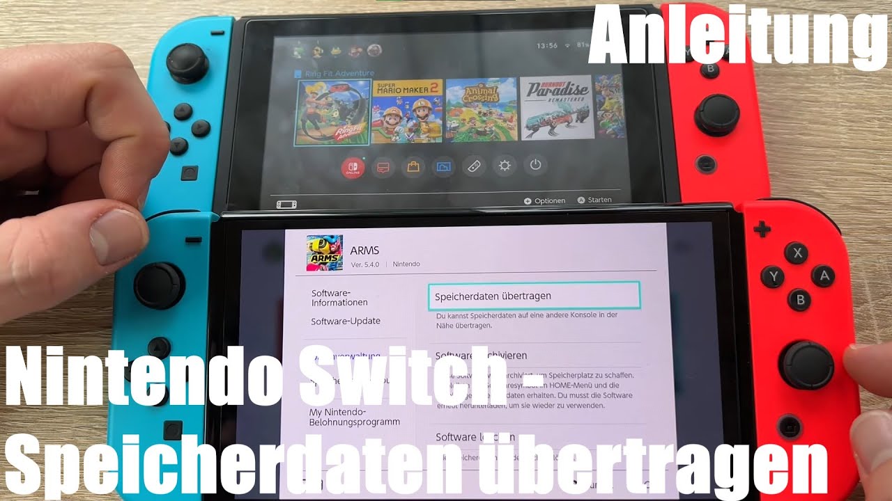 Nintendo Switch (OLED & Lite) Speicherdaten (Savegames) auf eine andere  Switch übertragen Anleitung - YouTube