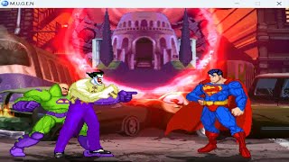 JOKER and LEX LUTHOR vs SUPERMAN - Final Boss Fight🔥 DC Injustice Mugen Comics Tribute 2024