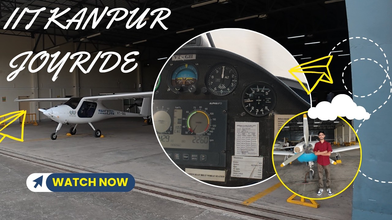 Flying over IITK Campus ! IIT Kanpur Airstrip Joyride Experience |