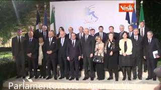 20 11 13 Vertice Italia Francia Photocall Delegazioni Italo Francese