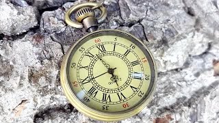 Time Lapse Of Pocket Clock Stock Video