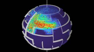 Particles In An Easy 18 By 8 Maze On A Sphere