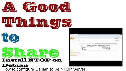 Cara Install NTOP di Debian 7 / How to Install NTOP on Debian 7