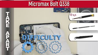 How to disassemble 📱 Micromax Bolt Q338 Take apart Tutorial screenshot 1