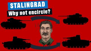 Why didn't the Germans encircle Stalingrad?