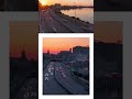 Sunset in Kyiv. Timelapse