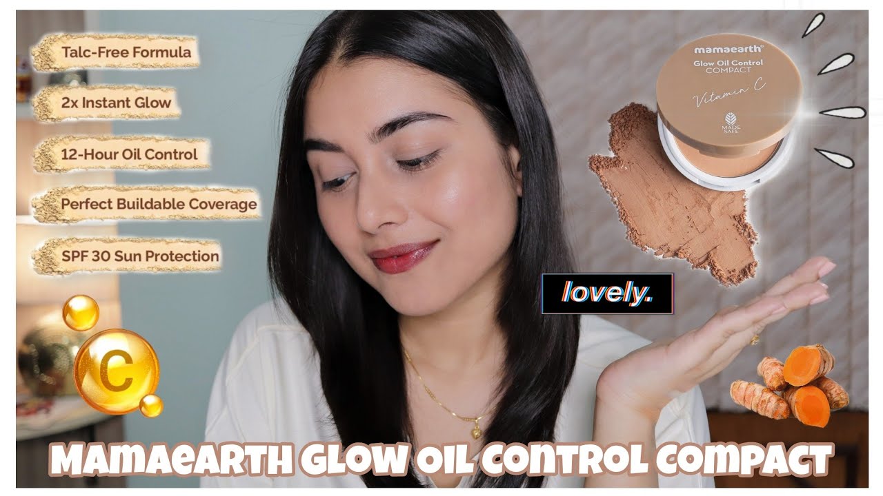 Mamaearth Glow Oil Control Compact Powder SPF 30, PA+++ With Vitamin C