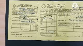 How to fill iob cash deposit slip