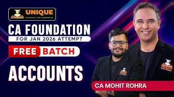 CA FOUNDATION ACCOUNTS | BILLS OF EXCHANGE - PART 5 | LECTURE 18 | JAN 2026 | CA MOHIT ROHRA