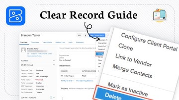 How to delete customer in Zoho Books (Client Removal)