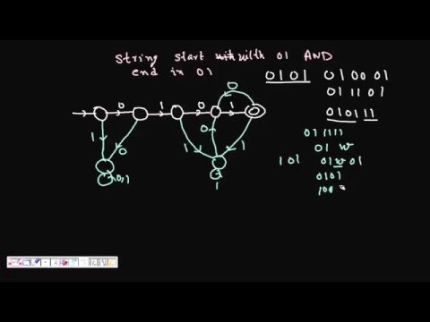 dfa ending string automata starting finite deterministic