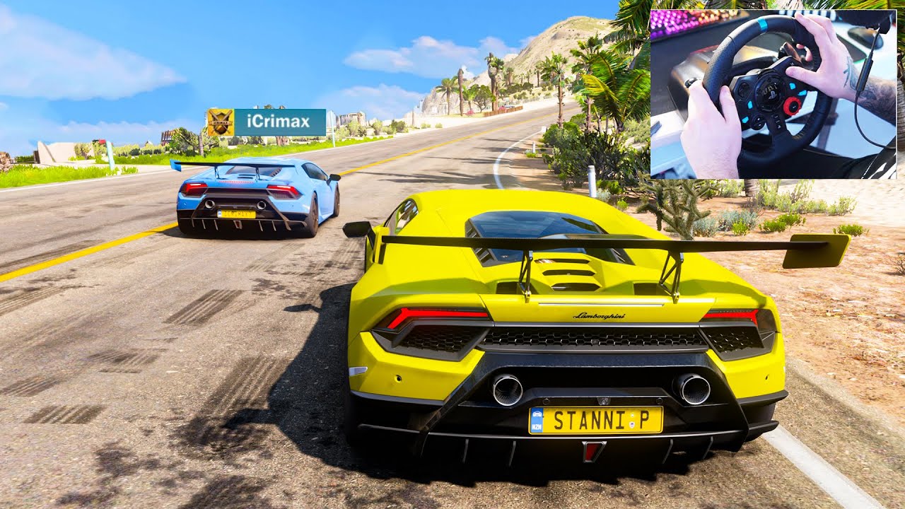 RENNEN GEGEN iCRIMAX in FORZA 5 mit LENKRAD!