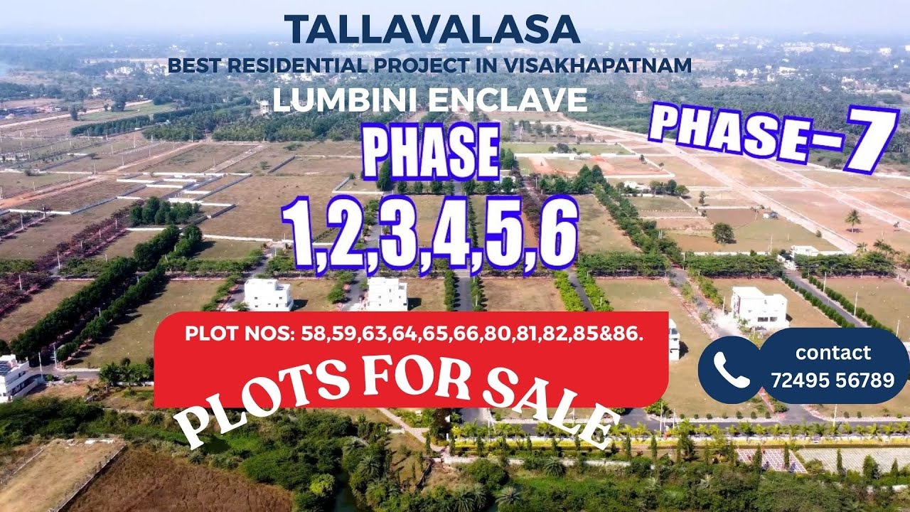 RAJULA TALLAVALASA | MEGA GATED COMMUNITY  | PHASE -7 PLOTS FOR SALE| CONTACT : 72495 56789