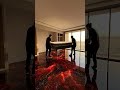 Insane Fiery Resin Floor Transformation 🔥 #epoxyfloor #diy #housedecor