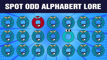 101 Puzzles for GENIUS | How Sharp Are Your Eyes? Can You Find Odd Alphabet Lore Out