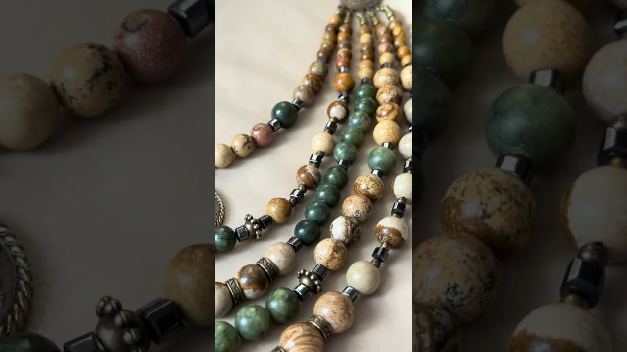 Jasper necklace, perfect color combination