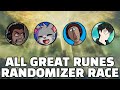 I was challenged to an elden ring all great runes randomizer race