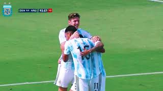 Sub23 Los Goles De Argentina 2 Dinamarca 1 Esequiel Barco Y Fausto Vera Youtube