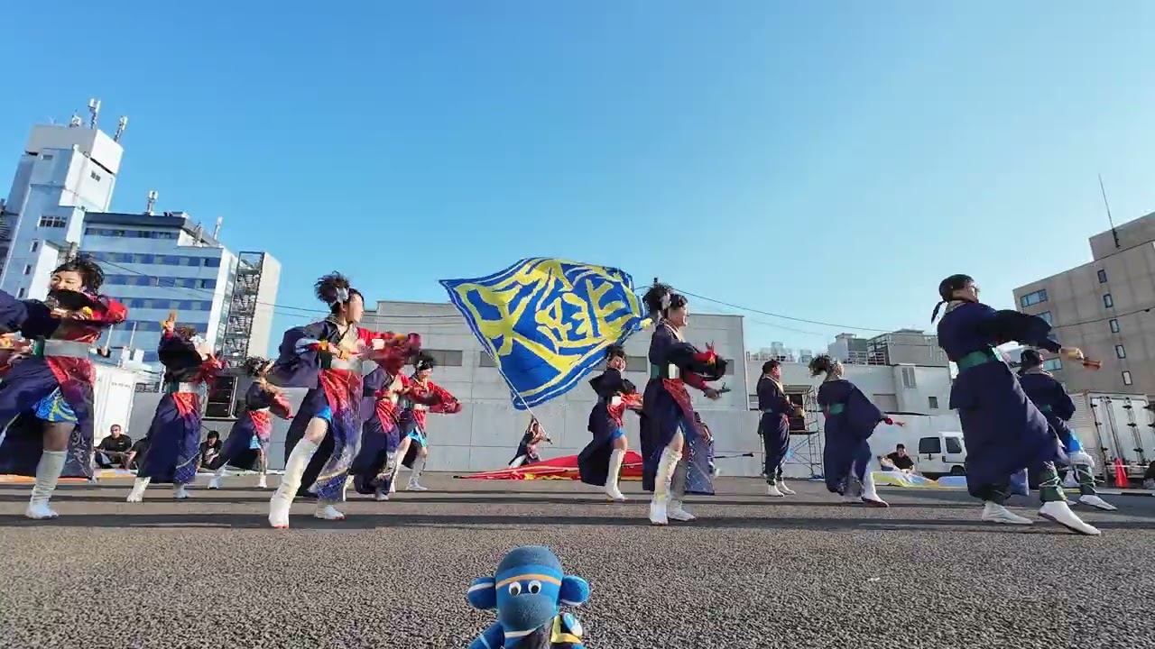 羽跳天(第29回 ヤートセ秋田祭 2026/大町イベント会場）[4K/前方広角