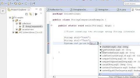 How to compare two strings in java?