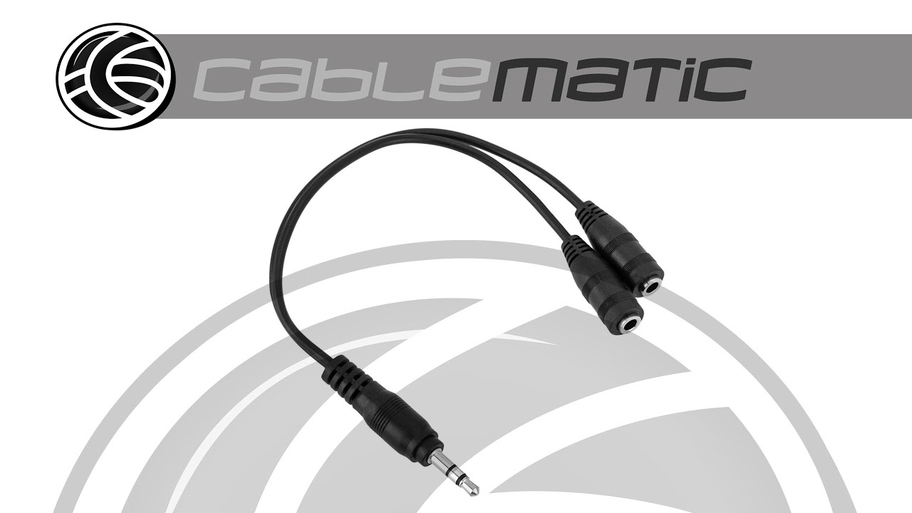 Adattatore cuffie HD-105, femm doppio jack > maschio elicottero, da Dual Jack a U174
