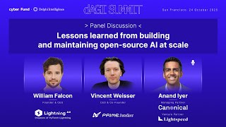 Panel Lessons Learned from building open source AI at scale dAGI Summit