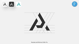 New abstract logo design on Android । New Pixellab logo design tutorial । screenshot 2