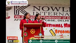 National Mathematics Day Celebration At Knowledgegram International School