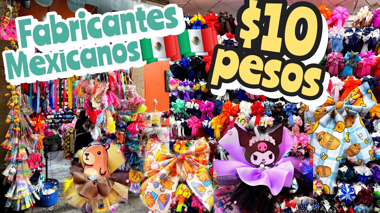 Fabricantes Mexicanos en el CENTRO CDMX 🇲🇽 Precios ESPECIALES en Moños / Tocados/ Diademas...