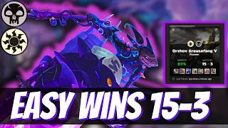 Easy wins 15-3 Orzhov Greasefang Pioneer