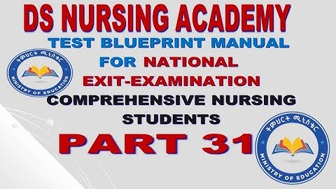 EXIT_EXAM BLUEPRINT FOR COMPREHENSIVE NURSING STUDENTS @DSNursing #DSNursing2