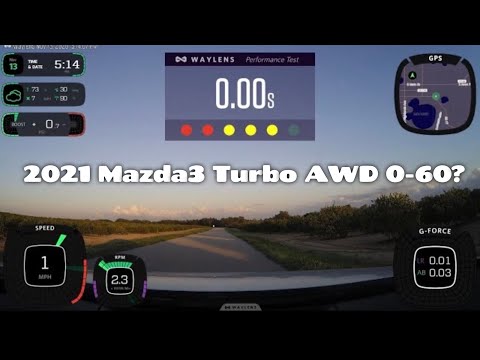 2021 Mazda3 Turbo Hatch AWD // 0-60 // 2nd Run