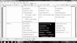 The portable classroom (Max Program) - The forms of tenses - an introduction