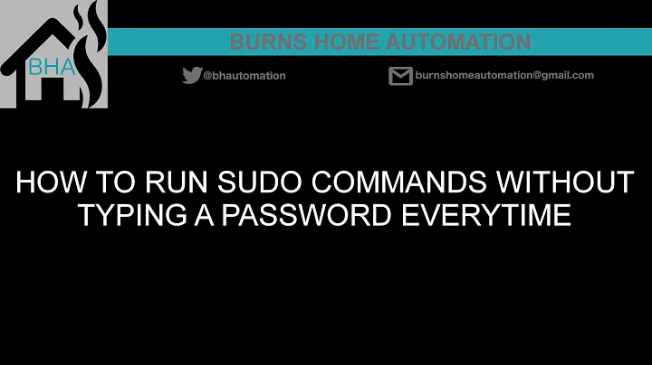 How to run SUDO commands without typing a password