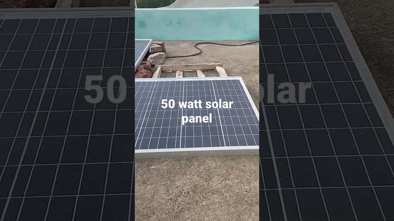 Zunsloar 50 watt solar panel detail