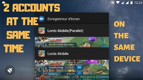 Lords mobile - how to play on 2 accounts at the same time