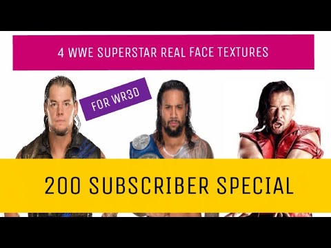 wwe 3d face texture