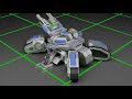 Blender : Starcraft 2 Siege Tank : Animated Sieging