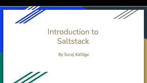 Introduction to Saltstack - Part 2
