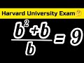 Solving a 'Harvard' University Entrance Question | Olympiad Mathematics