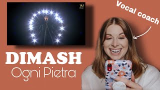 Vocal coach reacts to Dimash’s- Ogni Pietra