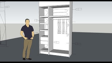 Sketchup Tutorial - Presidential Suite [part 2: Wardrobe]