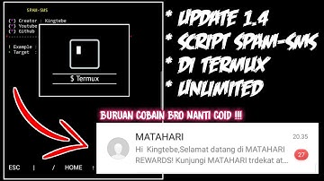 Script Spam-Sms Termux Unlimited 2021 | 100% WORK FIX V 1.4 COBAIN SLUUR !!!