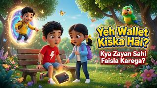 Moral Story | 😱 A Lost Wallet! | Will Zayan Make the Right Choice 💰✨ | Noory Land
