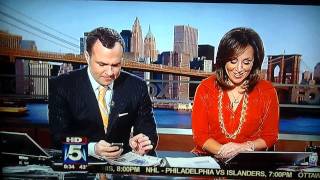 Rosanna Scotto throws Greg Kelly's iPhone